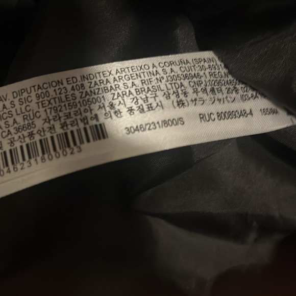 ZARA  FAUX LEATHER BIKER JACKET BLACK SIZE S | 3046/060 - Picture 6 of 7